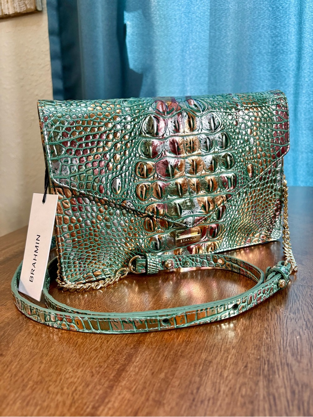Brahmin EUC Wendy- Soulful - Multi Color Metallic - EXCLUSIVE - Crossbody/Clutch - Picture 17 of 17